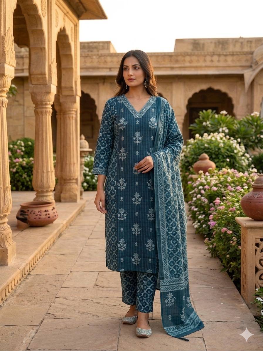 PREMIUM JAIPURI LEHERIYA KURTIS COLLECTION vol-2 by Kaamiri 01 To 10 Series Indian Casual Wear Collection Soft & Premium Cambric Cotton Kurtis At Wholesale Price
